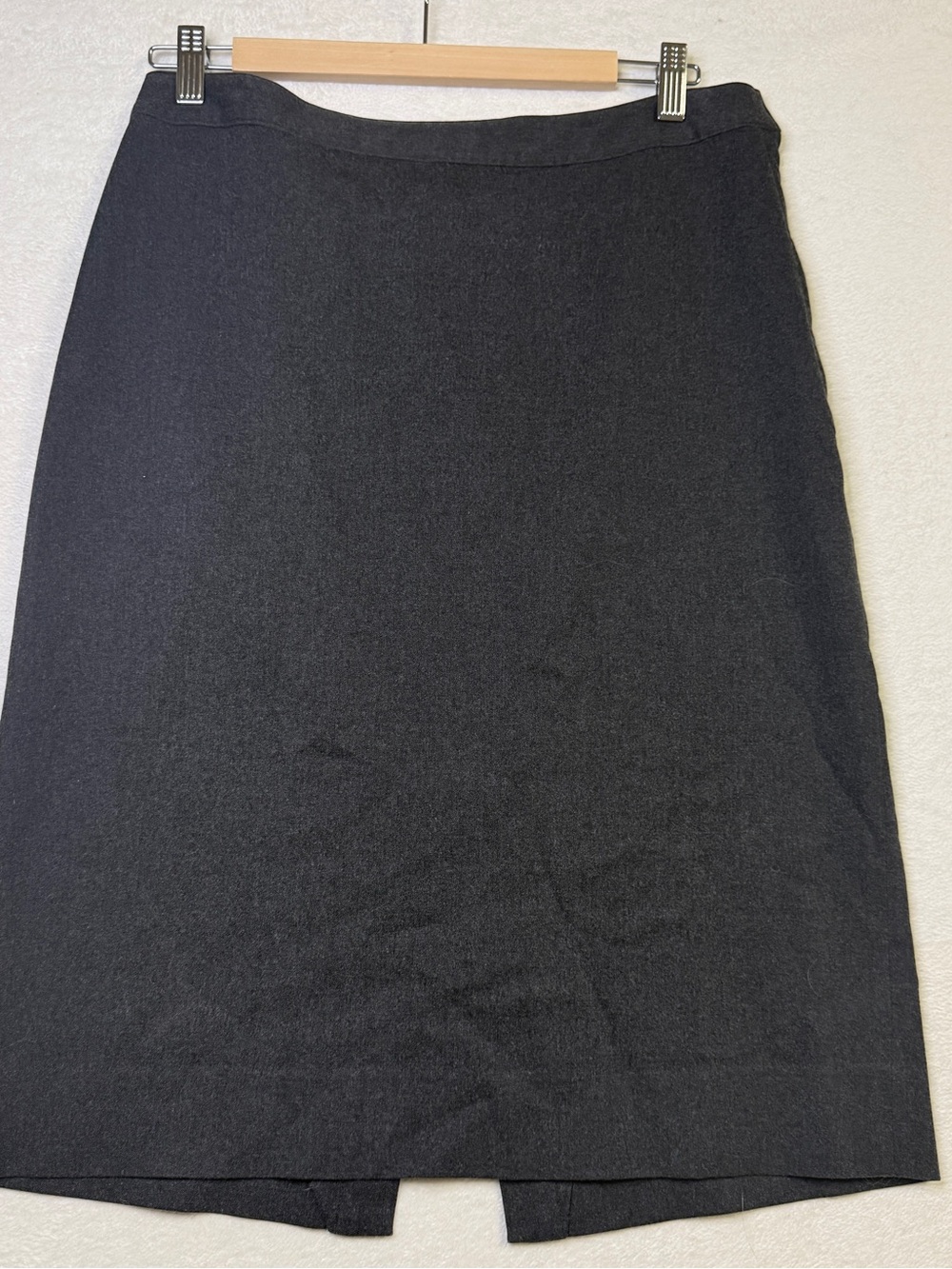MODA International - Classic Dark Gray Pencil Skirt with back bow